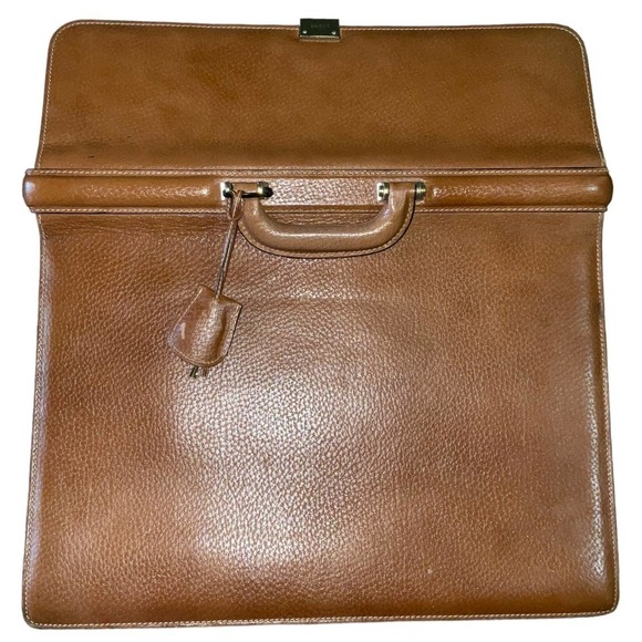 Loewe LOEWE Madrid Vintage Leather Men’s Briefcase - Picture 14 of 16